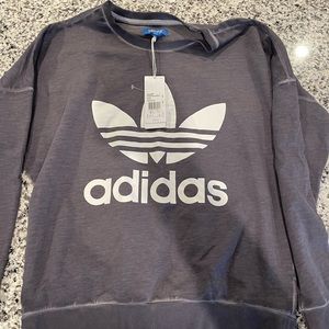 Adidas women’s grey sweatshirt. NWT!!!!